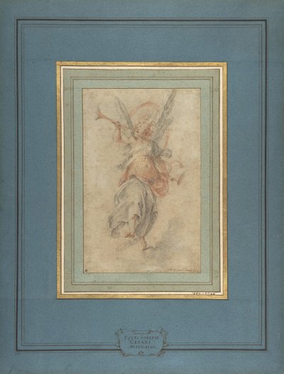 Allegorisk berømmelsesfigur, ca. 1590. av Giuseppe Cesari