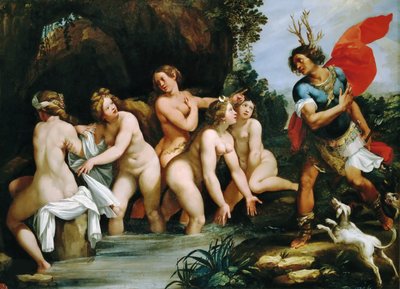 Diana og Actaeon, ca 1600-1603. av Giuseppe Cesari