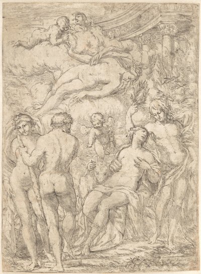 Allegori med mytologiske figurer av Giuseppe Diamantini
