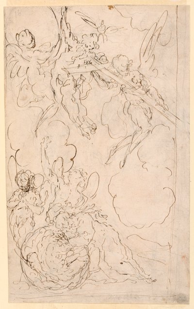 Studie for Saint Joseph's Dream av Giuseppe Diamantini