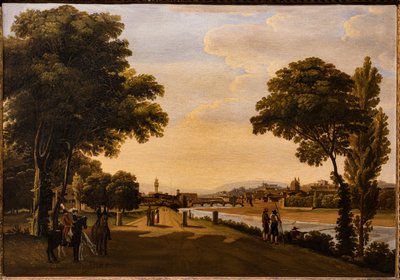 Utsikt over Arno av Giuseppe Gherardi