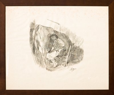 Melkingen (litografi) av Giuseppe Graziosi