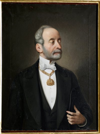 Portrett av Raffaele av Ferrari, hertugen av Galliera (1803-1876) Maleri av Giuseppe Isola (1808-1893) 1876 Genes, Musei di Strada Nuova av Giuseppe Isola