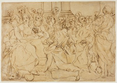 Studie for ekteskapet på Cana av Giuseppe Maria Crespi