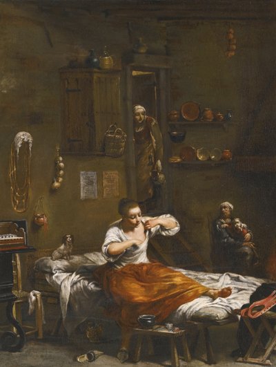 Loppejakten av Giuseppe Maria Crespi