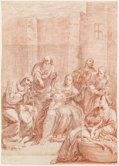 Den hellige familie av Giuseppe Maria Crespi