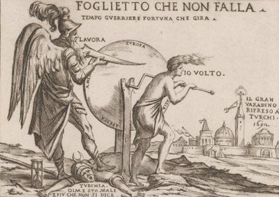 En allegori knyttet til tyrkernes formuer, ca. 1692. av Giuseppe Maria Mitelli