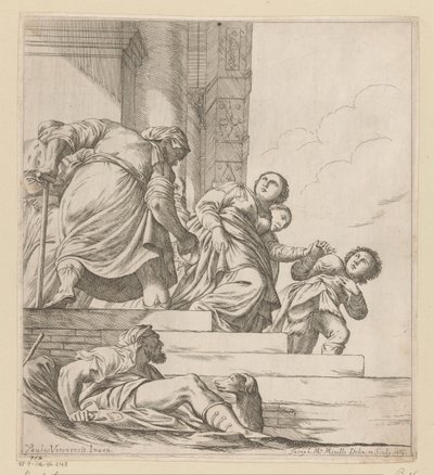 Dronning Vashti er forvist av Giuseppe Maria Mitelli