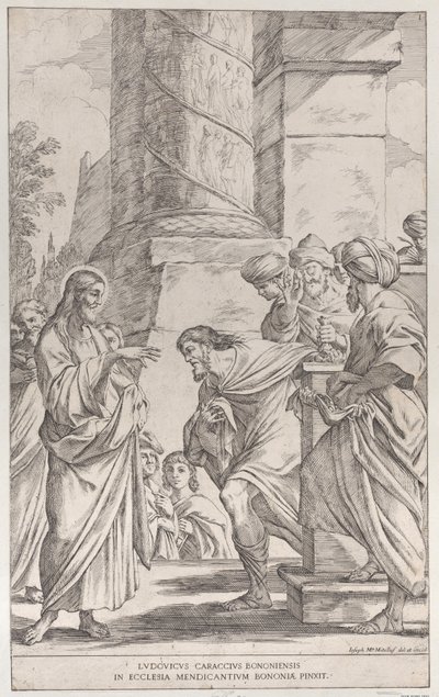 Plate 1: Matteus kall, 1678. av Giuseppe Maria Mitelli
