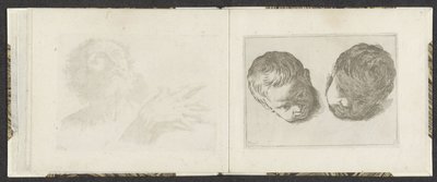 To hoder av små barn Tegningseksempler (serietittel) Mitelli intaglio (serietittel) av Giuseppe Maria Mitelli
