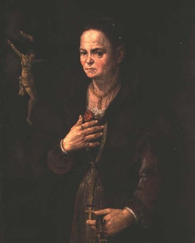 Portrett av en dame av Giuseppe Mazzuoli