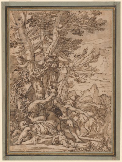 en bachchanal av Giuseppe Nicola Nasini