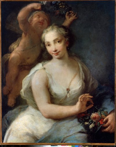 Vår. Vår (Primavera). Maleri av Giuseppe Nogari (1699-1763), før 1757. Venetiansk kunst. Olje på lerret. Eremitagemuseet St. Petersburg. av Giuseppe Nogari
