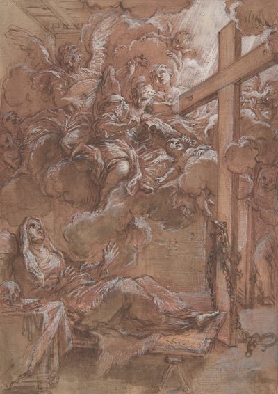Ekstasen til den salige Giacinta Marescotti, ca. 1675-1714. av Giuseppe Passeri