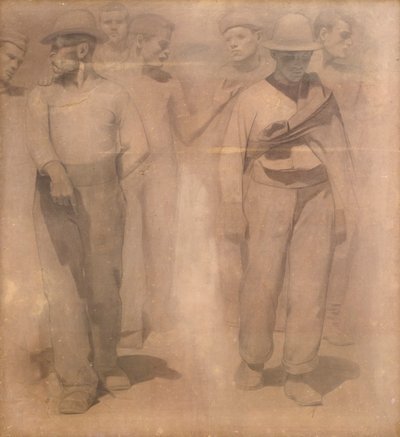 Tegneserie for The Fourth State av Giuseppe Pellizza da Volpedo