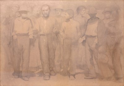 Tegneserie for The Fourth State av Giuseppe Pellizza da Volpedo