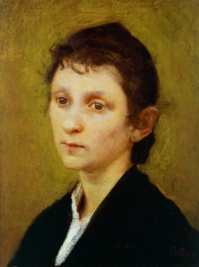 Portrett av ung kvinne (Palmira) av Giuseppe Pellizza da Volpedo