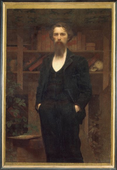 Selvportrett - Giuseppe Pellizza da Volpedo (1868-1907). Olje på lerret av Giuseppe Pellizza da Volpedo