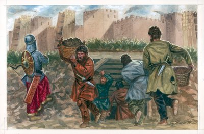 Slaget ved Dura Europos av Giuseppe Rava