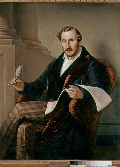Portrett av Domenico Gaetano Maria Donizzetti (olje på lerret) av Giuseppe Rillosi