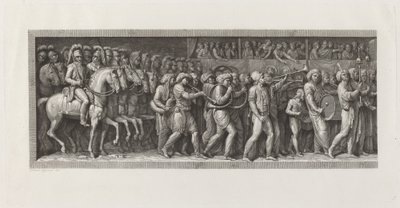 Franskmennenes inntog i Milano, 15. mai 1796 av Giuseppe Rosaspina, after Andrea Appiani