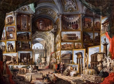 Antikes Rom, um 1754/57 von Giuseppe & Salvi Nicola (1697-1751) Pannini