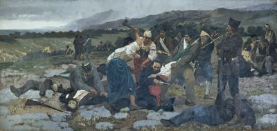 Døden til Carlo Pisacane av Giuseppe Sciuti