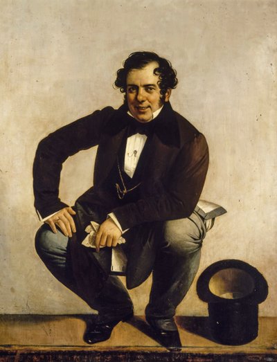 Selvportrett av Giuseppe Tominz (1790-1866) av Giuseppe Tominz