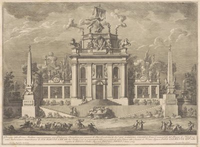 Den første maskinen for Kina av 1769: En "Deilig" av Giuseppe Vasi, after Giuseppe Palazzi, after Paolo Posi