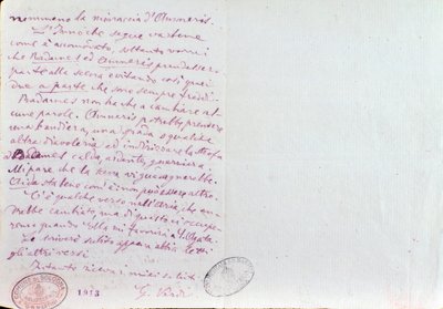 Håndskrevet brev fra Giuseppe Verdi til Aida librettos forfatter Antonio Ghislanzoni av Giuseppe Verdi