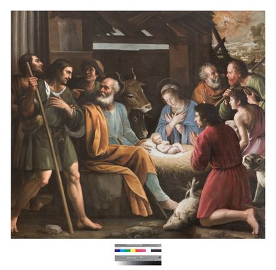 Jesu fødsel (maleri) av Giuseppe Vermiglio