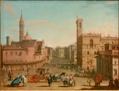 Die Piazza San Florence av Giuseppe Zocchi