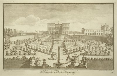 Villa Lappeggi, fra Views of Toscany, publisert ca. 1744-57 av Giuseppe Zocchi