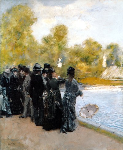 Bassenget i Jardin du Luxembourg av Giuseppe de Nittis