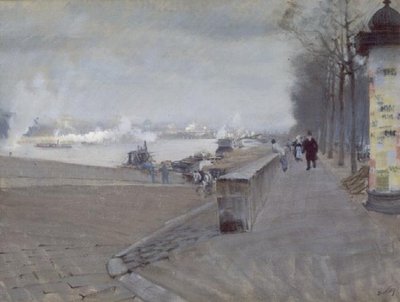 Seinen i Paris av Giuseppe de Nittis