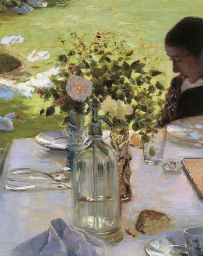 Frokost i hagen av Giuseppe or Joseph de Nittis