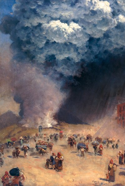 Regn av aske av Giuseppe or Joseph de Nittis