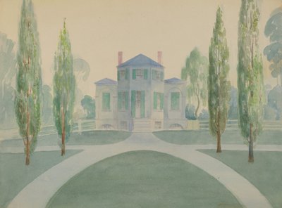 Huset til Benjamine C. Moore, ca. 1936. av Gladys Cook