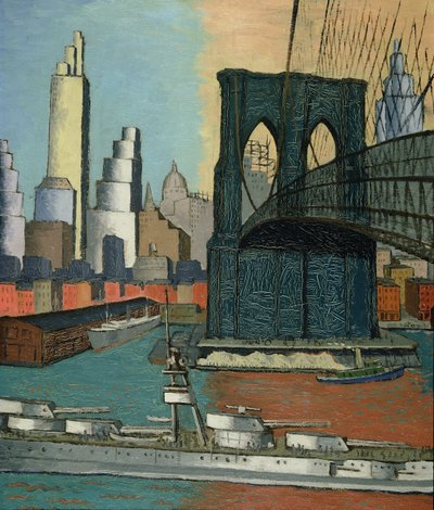 Bridge Tower, 1929 av Glenn O Coleman