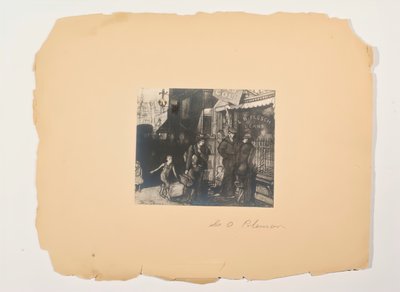 Scener fra folkets liv, portefølje uten tittel, ca. 1905-1906. av Glenn O Coleman