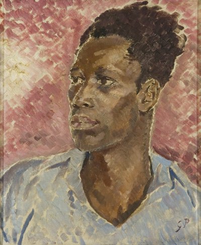 Head of a black, ca. 1935 (olje på lerret) av Glyn Warren Philpot