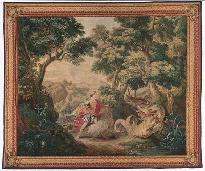Apollo und die Schlange Python aus der Serie Ovids Metamorphosen, 1700-1730 von Gobelins