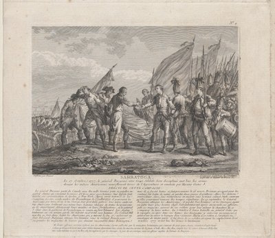 Sarratoga [sic] 17. oktober 1777, ca. 1777. av Godefroy