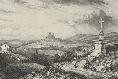 Larderole Castle, 1832. av Godefroy Engelmann