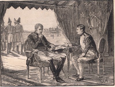 Tilsit-traktaten 1807 e.Kr av Godfrey C. Hindley