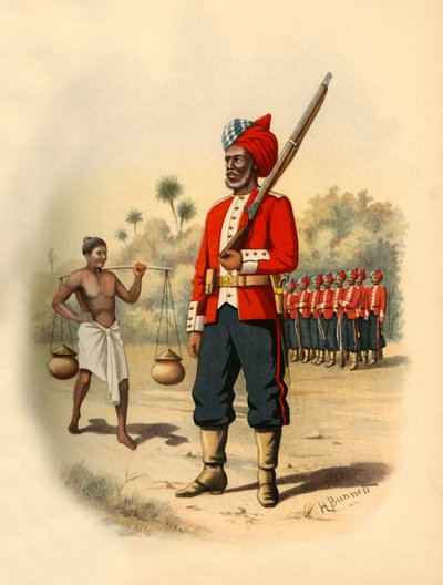Første Madras Pioneers, 1890. av Godfrey Douglas Giles