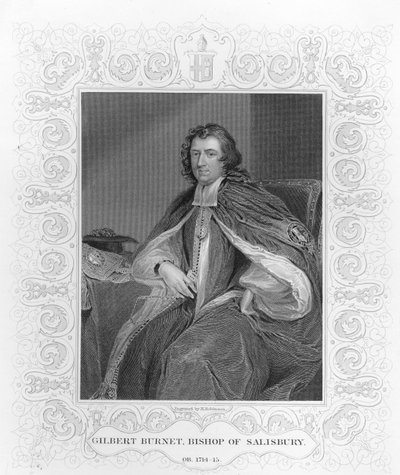 Gilbert Burnet, biskop av Salisbury, gravert av H. Robinson av Godfrey Kneller