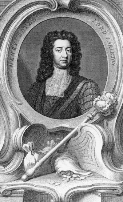 Henry Boyle, Lord Carleton gravert av Jacobus Houbraken, 1740 av Godfrey Kneller