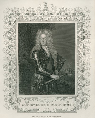 James Butler, 2nd Duke of Ormond, gravert av Henry Robinson av Godfrey Kneller