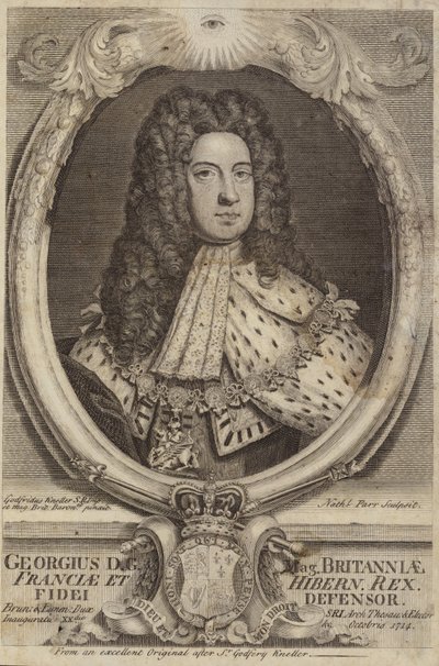 Kong George I av Storbritannia og Irland av Godfrey Kneller